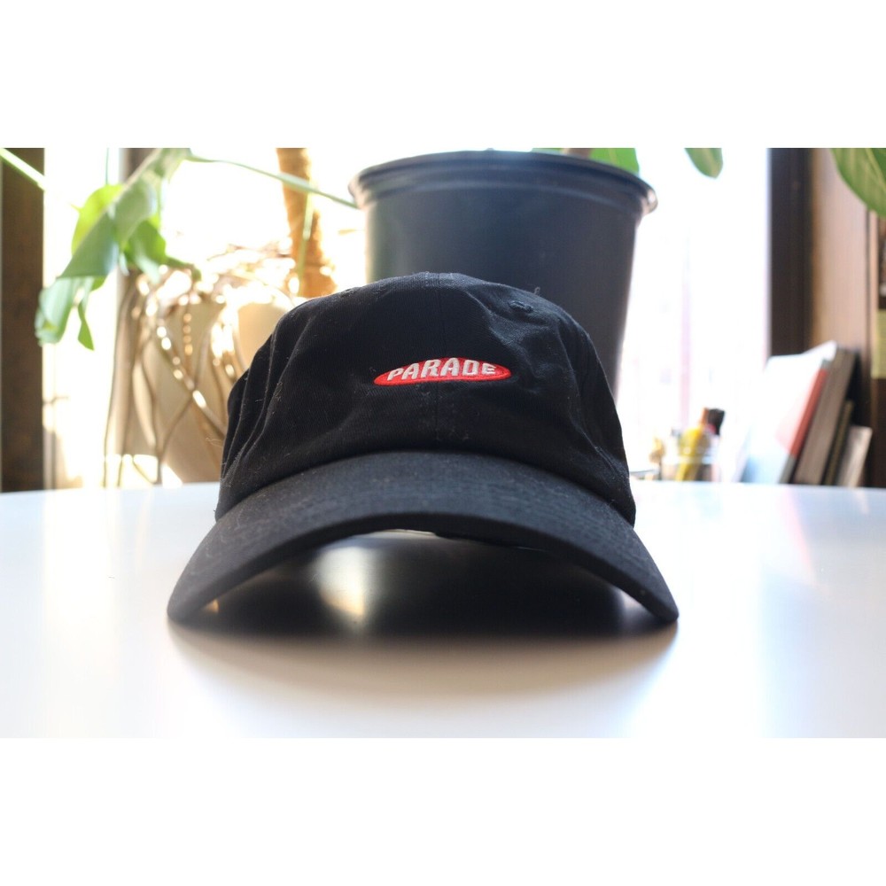 Parade Hat Adult Adjustable Black Embroidered Baseball Cap